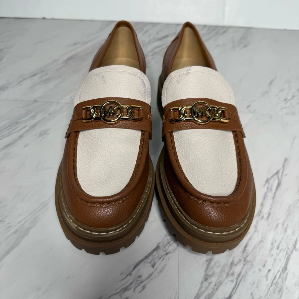 Michael Kors Brown Lug Sole Chunky Loafer 9M - Picture 10 of 16